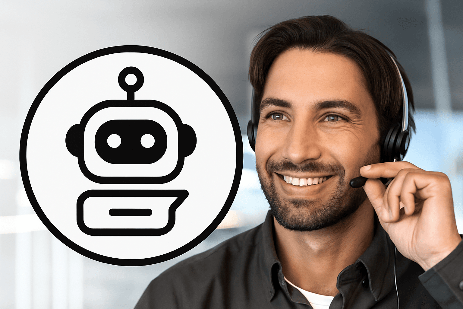 Sales rep using AI assistant during call